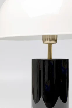 Lampy Stołowe*KARE Design Lampa Stołowa Biało-czarna Stalowa Emaliowana 51 Cm