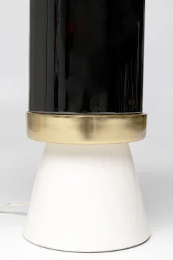 Lampy Stołowe*KARE Design Lampa Stołowa Biało-czarna Stalowa Emaliowana 51 Cm
