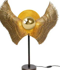 Lampy Stołowe*KARE Design Lampa Stołowa Bird Wings 61x76 Cm Czarno-złota