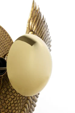 Lampy Stołowe*KARE Design Lampa Stołowa Bird Wings 61x76 Cm Czarno-złota