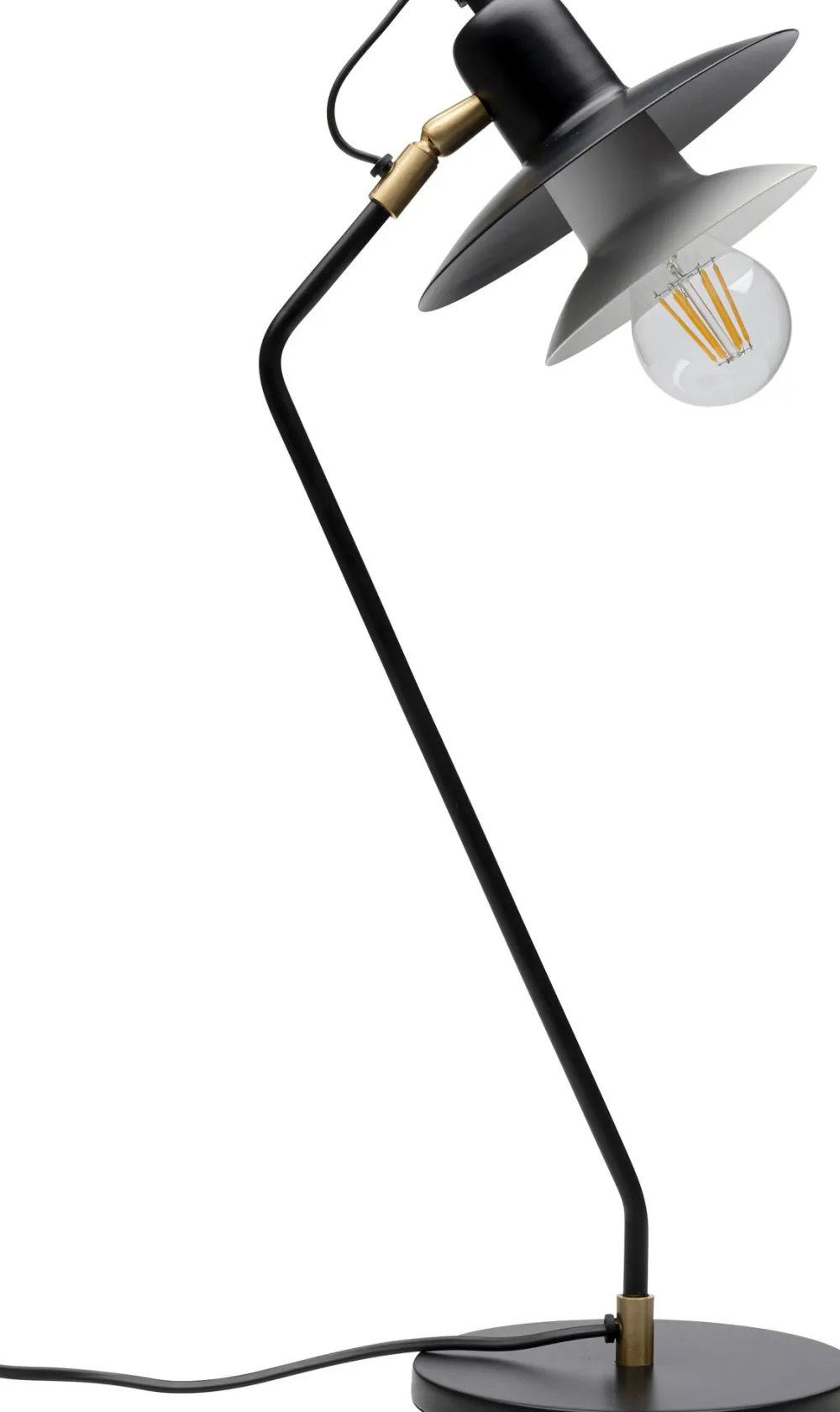 Lampy Stołowe*KARE Design Lampa Stołowa Biurkowa Czarna Stalowa 54 Cm