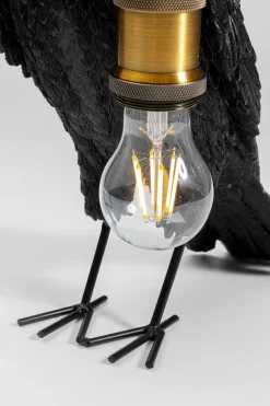 Lampy Stołowe*KARE Design Lampa Stołowa Crow 14x34 Cm Czarna Matowa