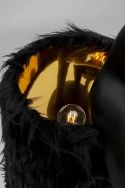 Lampy Stołowe*KARE Design Lampa Stołowa Czarna Królik Abażur Futrzasty 68 Cm
