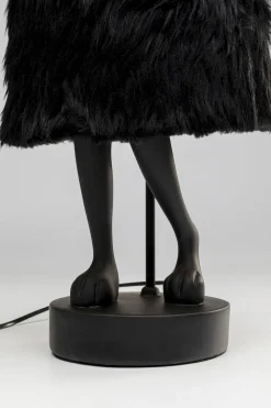 Lampy Stołowe*KARE Design Lampa Stołowa Czarna Królik Abażur Futrzasty 68 Cm