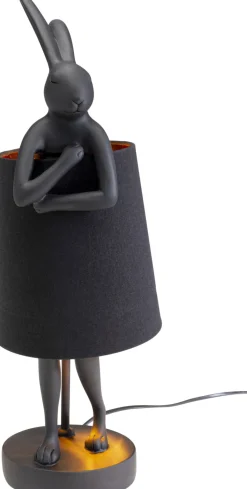 Lampy Stołowe*KARE Design Lampa Stołowa Czarna Matowa Królik 50 Cm