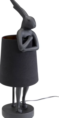 Lampy Stołowe*KARE Design Lampa Stołowa Czarna Matowa Królik 50 Cm