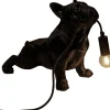 Lampy Stołowe*KARE Design Lampa Stołowa Czarna Motyw Zwierzęcy Pies 28x35 Cm