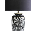 Lampy Stołowe*KARE Design Lampa Stołowa Czarno-biała Motyw Zebry 71 Cm Podstawa Z Porcelany