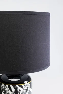 Lampy Stołowe*KARE Design Lampa Stołowa Czarno-biała Motyw Zebry 71 Cm Podstawa Z Porcelany