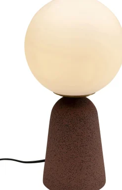 Lampy Stołowe*KARE Design Lampa Stołowa Czerwona Klosz Szklana Kula Ø16x31 Cm
