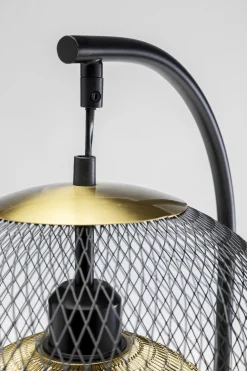 Lampy Stołowe*KARE Design Lampa Stołowa Do Salonu Czarno-złota Podstawa Z Marmuru 62 Cm