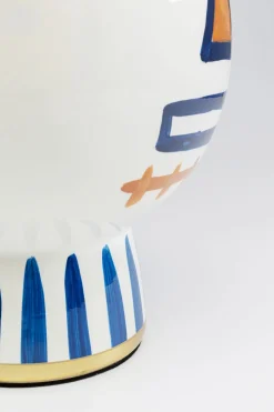 Lampy Stołowe*KARE Design Lampa Stołowa Kolorowa Dwie Twarze 65 Cm Podstawa Z Porcelany