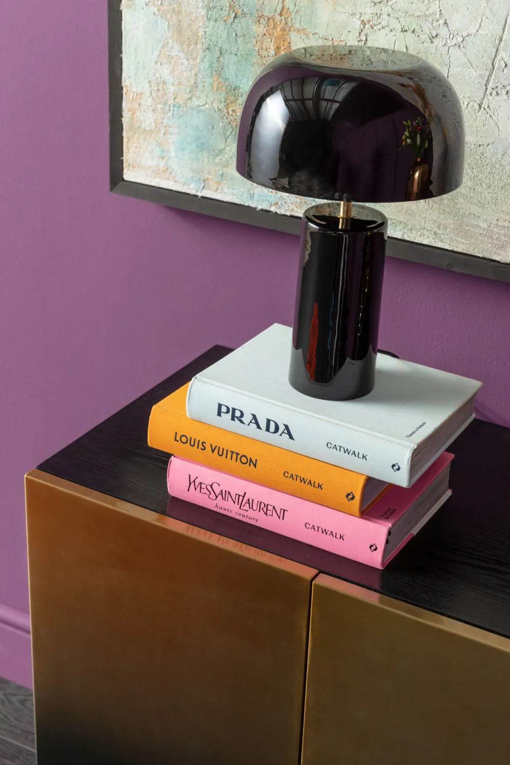 Lampy Stołowe*KARE Design Lampa Stołowa Loungy Ø25x38 Cm Czarna