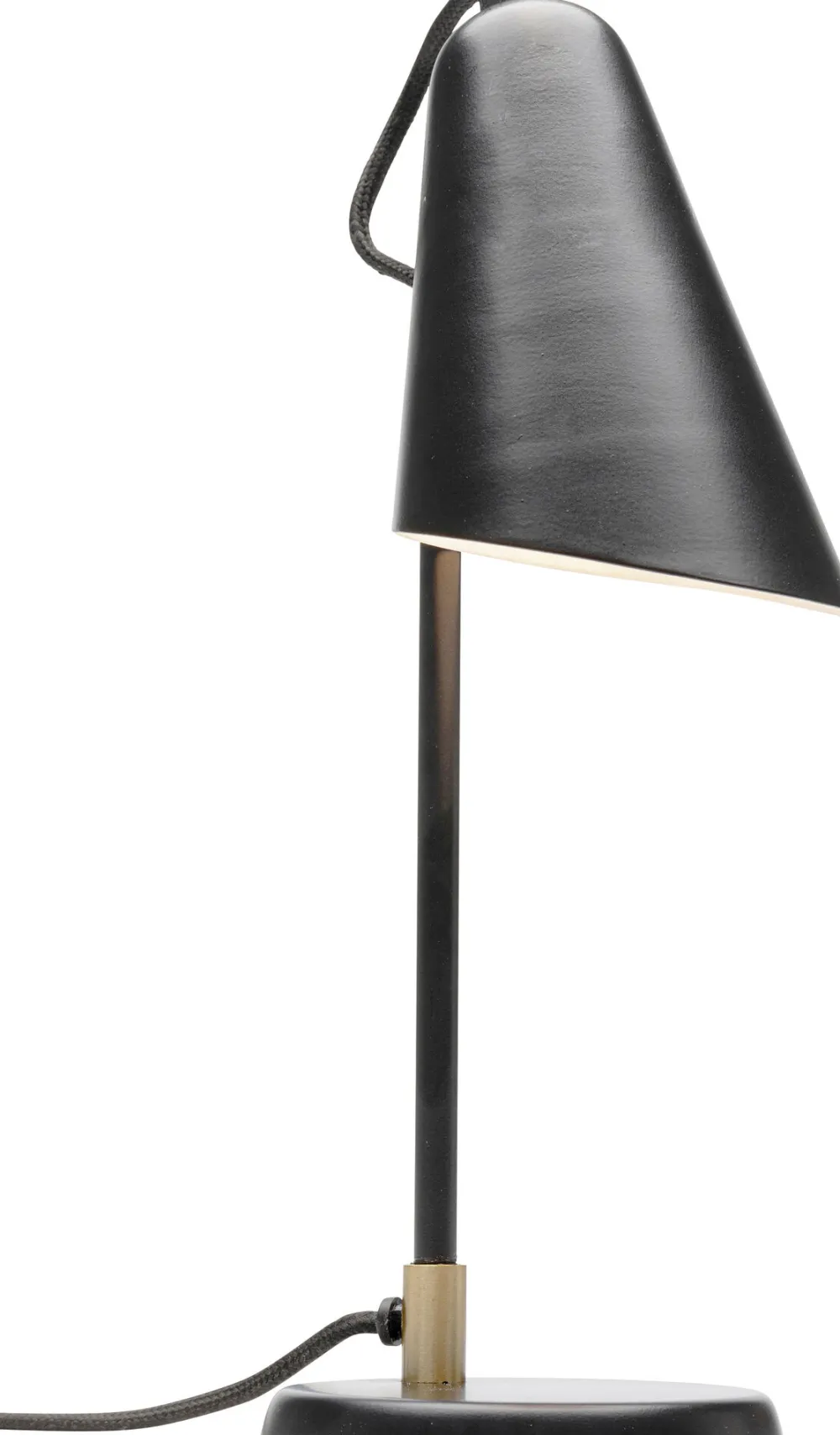 Lampy Stołowe*KARE Design Lampa Stołowa Mała Stalowa Kolor Czarny 32 Cm