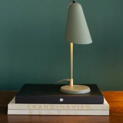 Lampy Stołowe*KARE Design Lampa Stołowa Mała Stalowa Miętowa Zieleń 32 Cm