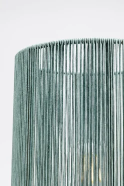 Lampy Stołowe*KARE Design Lampa Stołowa Niebieska Szkło I Tkanina 42 Cm