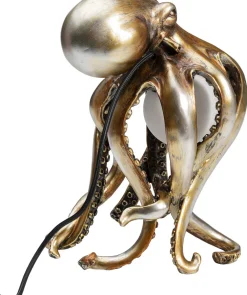 Lampy Stołowe*KARE Design Lampa Stołowa Octopus 26x34 Cm Złota