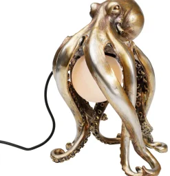 Lampy Stołowe*KARE Design Lampa Stołowa Octopus 26x34 Cm Złota