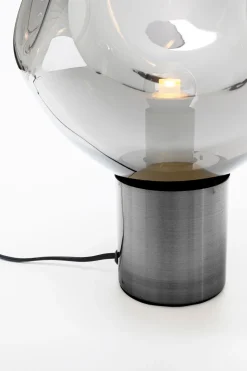 Lampy Stołowe*KARE Design Lampa Stołowa Przydymiona Stal I Szkło 38 Cm