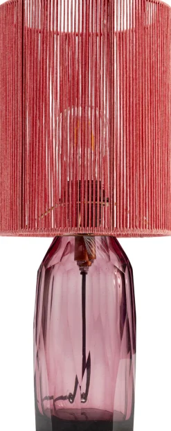 Lampy Stołowe*KARE Design Lampa Stołowa Różowa Szkło I Tkanina 42 Cm