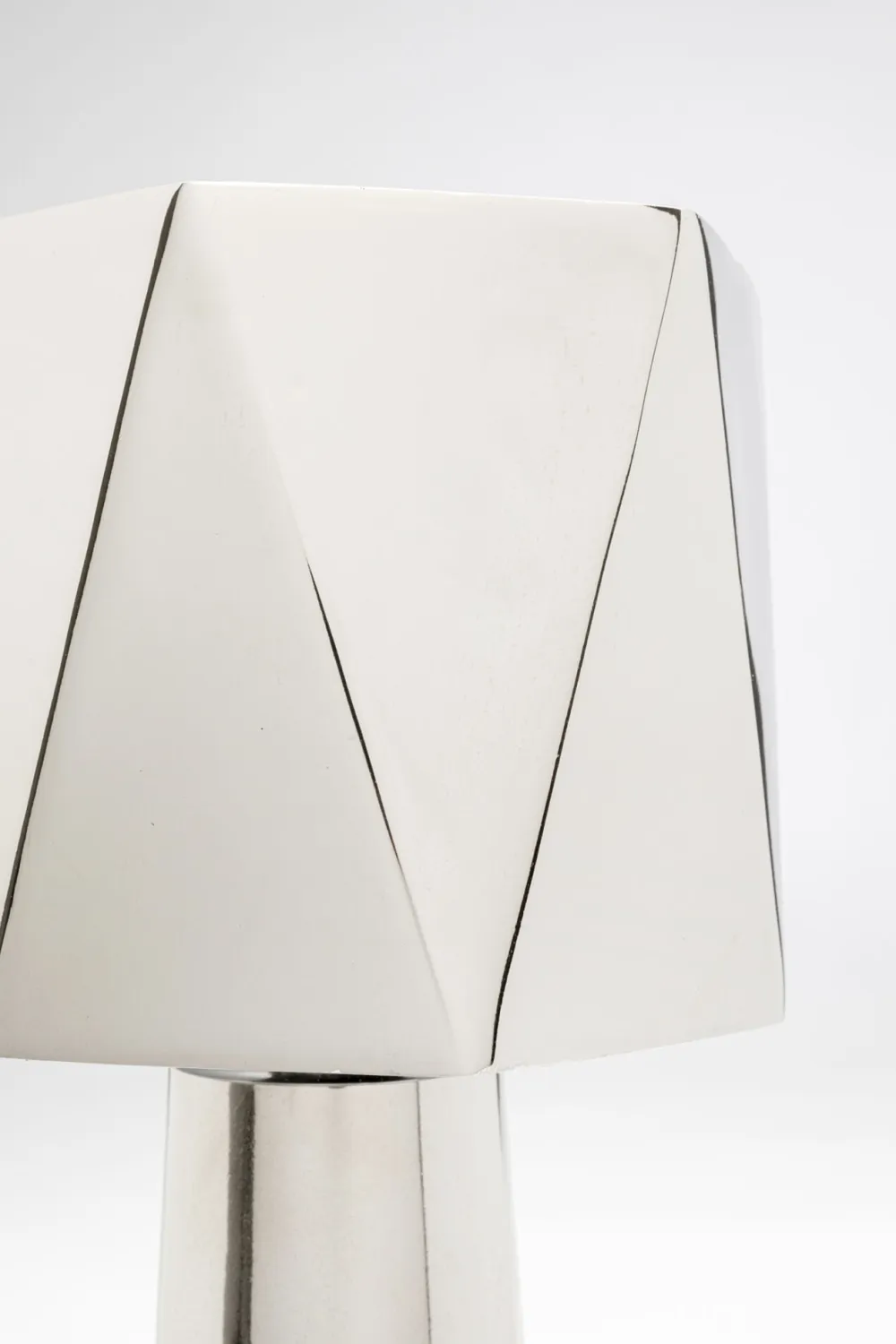 Lampy Stołowe*KARE Design Lampa Stołowa Srebrna Nowoczesna 38 Cm