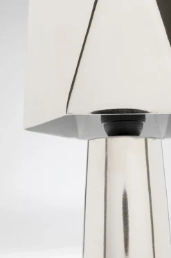 Lampy Stołowe*KARE Design Lampa Stołowa Srebrna Nowoczesna 38 Cm