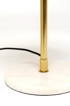 Lampy Stołowe*KARE Design Lampa Stołowa Stal I Marmur Klosz Pomarańczowy Ø30x50 Cm