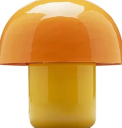 Lampy Stołowe*KARE Design Lampa Stołowa Stalowa Grzybek Kolor Pomarańczowo-żółty Ø20x20 Cm
