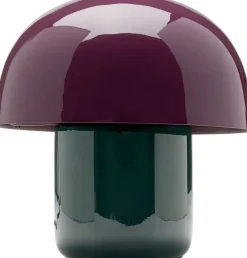 Lampy Stołowe*KARE Design Lampa Stołowa Stalowa Grzybek Kolor Fioletowo-czarny Ø20x20 Cm