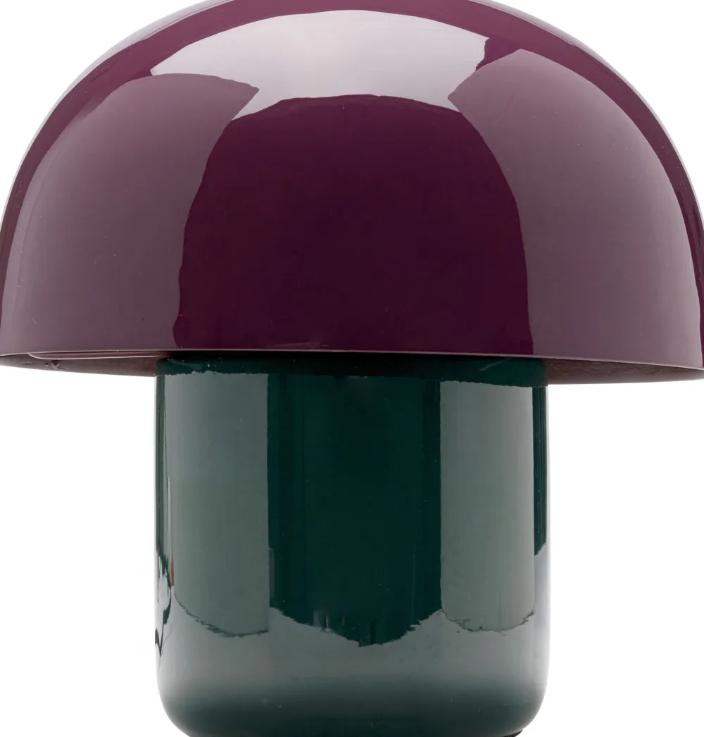Lampy Stołowe*KARE Design Lampa Stołowa Stalowa Grzybek Kolor Fioletowo-czarny Ø20x20 Cm