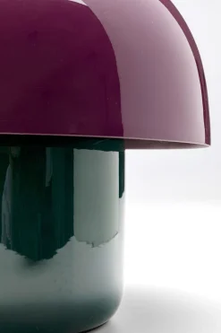Lampy Stołowe*KARE Design Lampa Stołowa Stalowa Grzybek Kolor Fioletowo-czarny Ø20x20 Cm