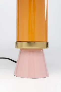 Lampy Stołowe*KARE Design Lampa Stołowa Stalowa Różowo-pomarańczowa Ø30x51 Cm