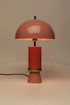 Lampy Stołowe*KARE Design Lampa Stołowa Stalowa Różowo-pomarańczowa Ø30x51 Cm