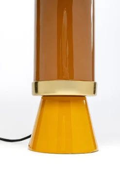 Lampy Stołowe*KARE Design Lampa Stołowa Stalowa żółta Ø30x51 Cm