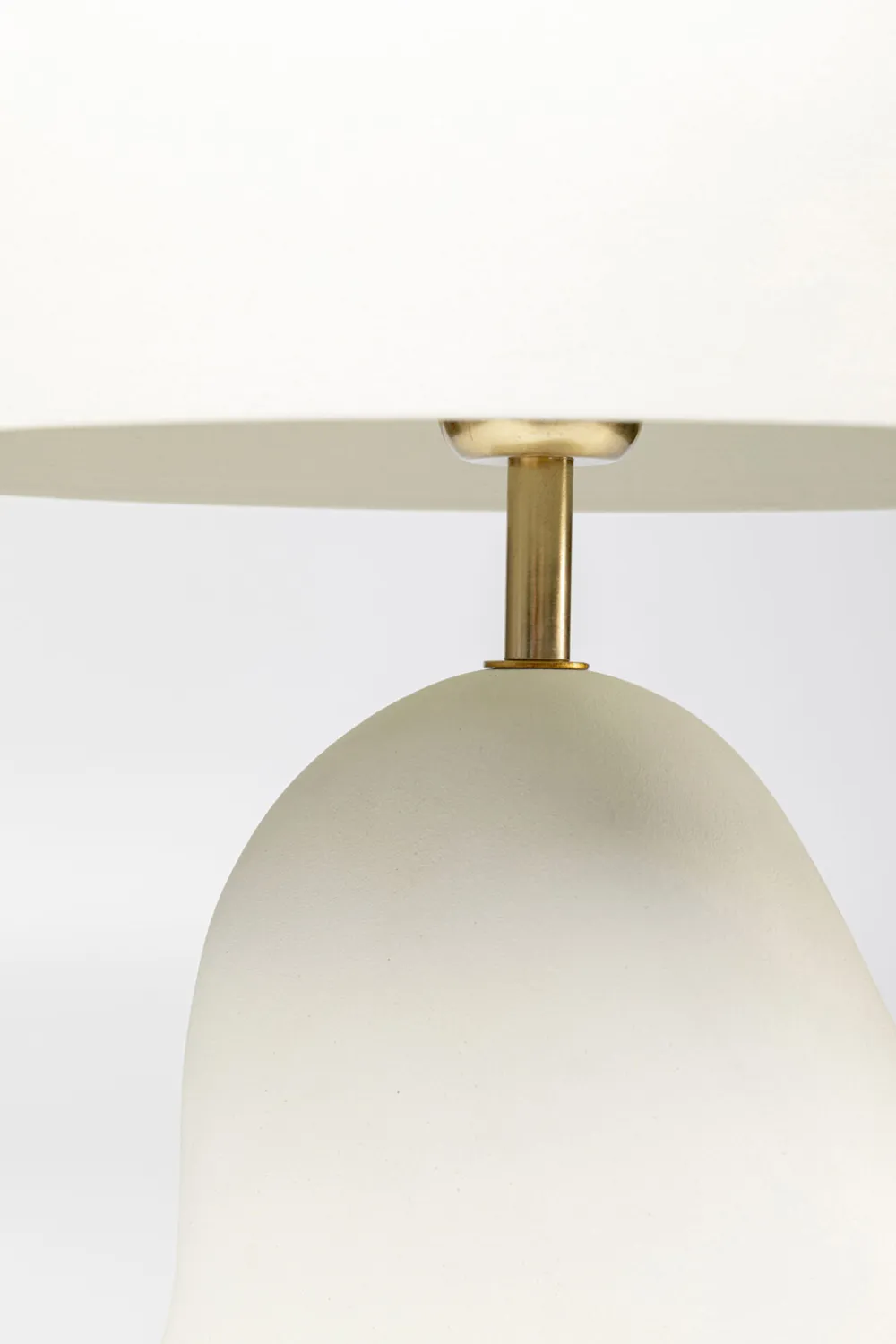 Lampy Stołowe*KARE Design Lampa Stołowa Stalowa W Kolorze Białym 48 Cm