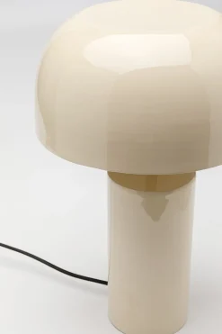 Lampy Stołowe*KARE Design Lampa Stołowa Stalowa W Kolorze Ecru Ø25x38 Cm