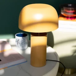 Lampy Stołowe*KARE Design Lampa Stołowa Stalowa W Kolorze Curry Ø25x38 Cm
