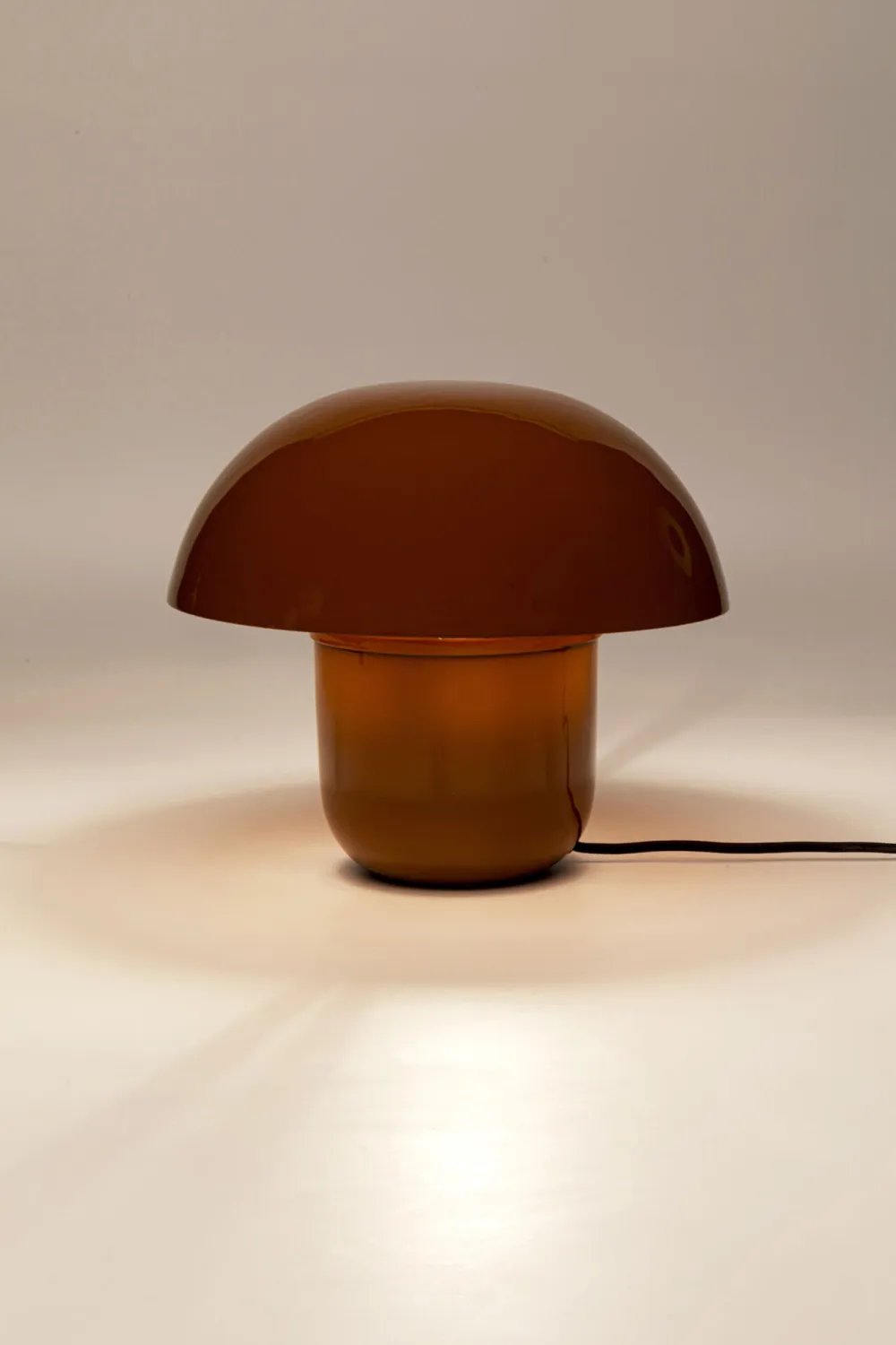Lampy Stołowe*KARE Design Lampa Stołowa Stalowa W Kolorze Brązowym Ø29x27 Cm