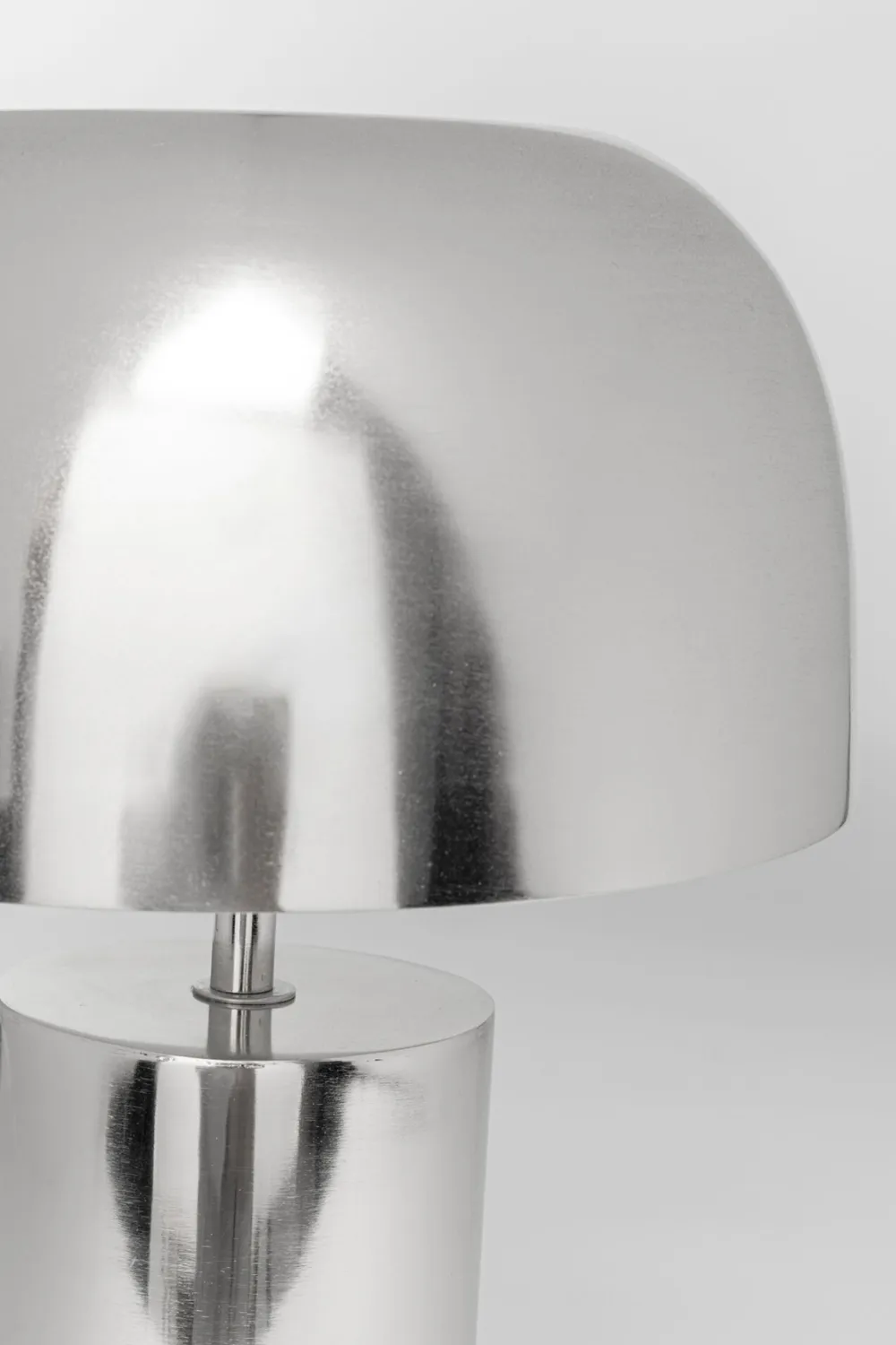 Lampy Stołowe*KARE Design Lampa Stołowa Stalowa W Kolorze Srebrnym Chromowym Ø25x38 Cm