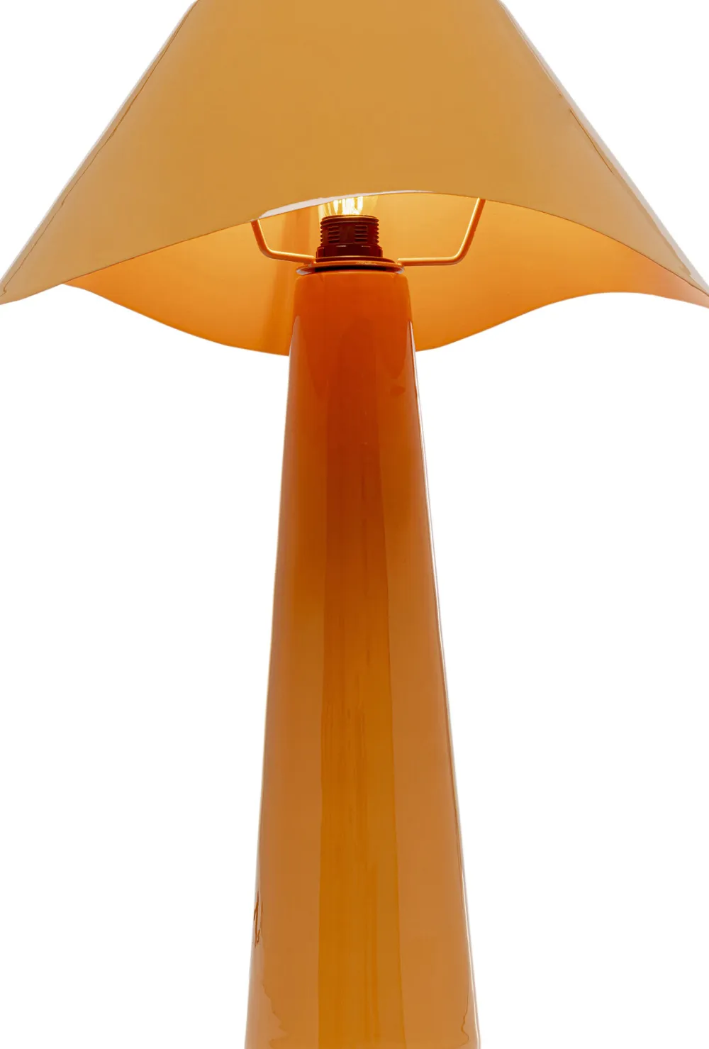Lampy Stołowe*KARE Design Lampa Stołowa Stalowa W Kolorze Pomarańczowym Ø34x49 Cm