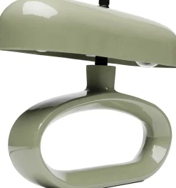 Lampy Stołowe*KARE Design Lampa Stołowa Stalowa W Kolorze Zielonym 37x26 Cm