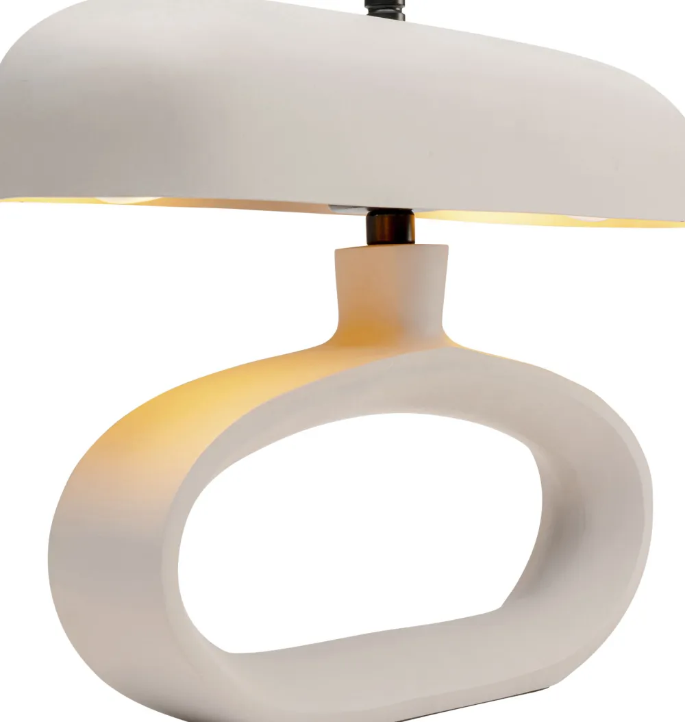 Lampy Stołowe*KARE Design Lampa Stołowa Stalowa W Kolorze Beżowym 37x26 Cm