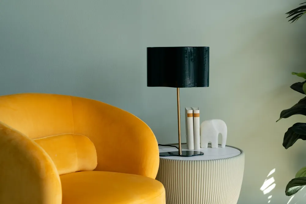 Lampy Stołowe*KARE Design Lampa Stołowa Stalowa W Kolorze Ciemnozielonym 49 Cm