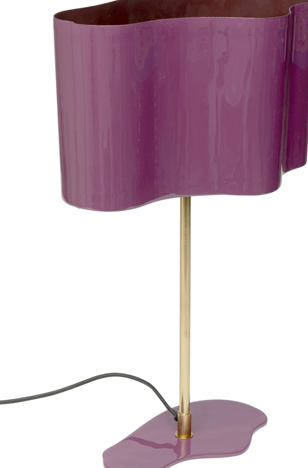 Lampy Stołowe*KARE Design Lampa Stołowa Stalowa W Kolorze Fioletowym 49 Cm