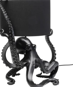 Lampy Stołowe*KARE Design Lampa Stołowa Z Abażurem Czarna Ośmiornica 37x47 Cm