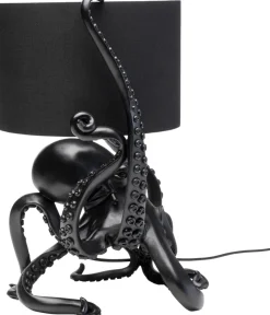 Lampy Stołowe*KARE Design Lampa Stołowa Z Abażurem Czarna Ośmiornica 37x47 Cm