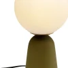 Lampy Stołowe*KARE Design Lampa Stołowa Zielona Klosz Szklana Kula Ø16x31 Cm