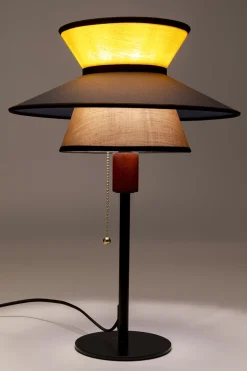 Lampy Stołowe*KARE Design Lampa Stołowa Z Kolorowym Kloszem Podstawa Czarna Ø35x49 Cm