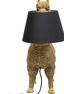 Lampy Stołowe*KARE Design Lampa Stołowa Złota Alpaka Z Czarnym Abażurem 47x59 Cm