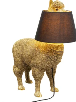Lampy Stołowe*KARE Design Lampa Stołowa Złota Alpaka Z Czarnym Abażurem 47x59 Cm